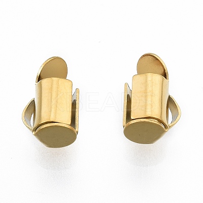 304 Stainless Steel Slide On End Clasp Tubes X-STAS-S115-01A-G-1