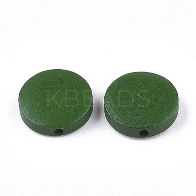 Painted Natural Wood Beads WOOD-S049-02B-04-1