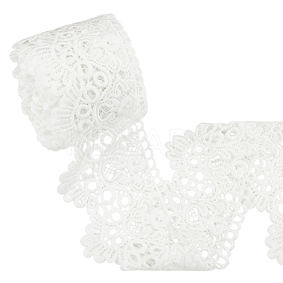 7~7.5 Yards Flat Milk Fiber Lace Trim SRIB-FG0001-18B-1