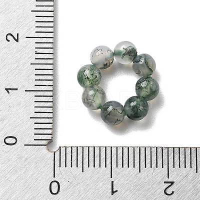 Natural Moss Agate Beads G-P557-01E-1