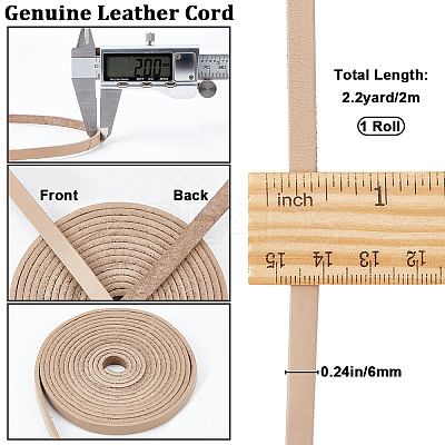 2M Flat Leather Cord LC-WH0007-07A-04-1