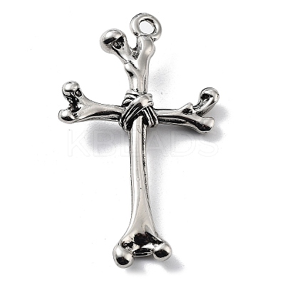Tibetan Style Alloy Big Pendants TIBE-L012-042AS-02-1