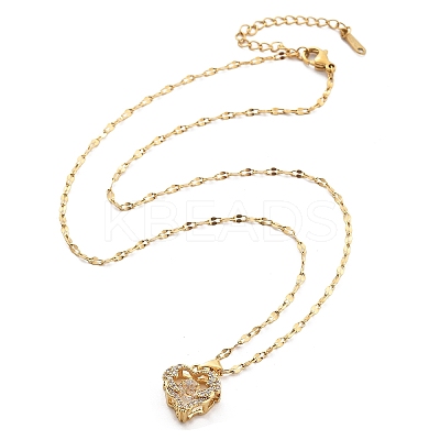 304 Stainless Steel Necklaces for Women NJEW-R015-03G-1