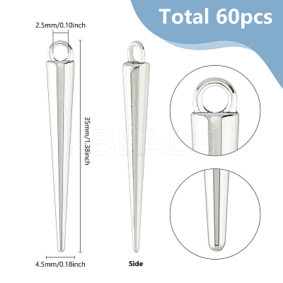 60Pcs Zinc Alloy Pendants FIND-DC0006-41-1