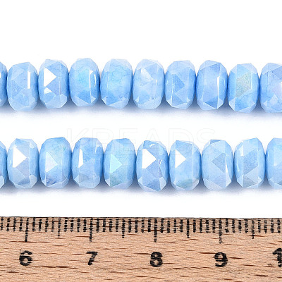Anti-Tarnish Electroplate Glass Beads Strands GLAA-T025-8mm-11A-1