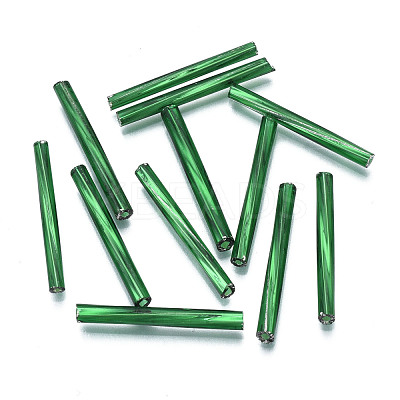 Opaque Glass Twisted Bugle Beads SEED-T005-15-B04-1