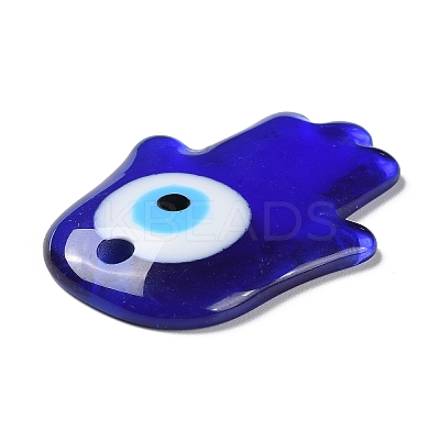 Blue Evil Eye Resin Pendants CRES-D012-01D-1
