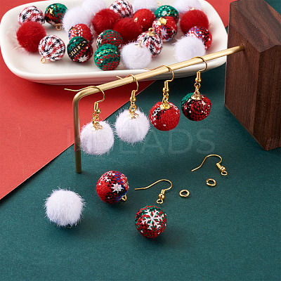 DIY Christmas Style Earring Making Kits DIY-TA0008-88-1