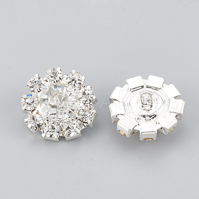 1-Hole Brass Rhinestone Shank Buttons RB-S048-05-1