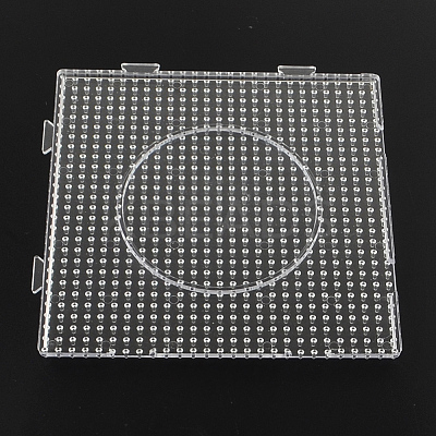 Square ABC Plastic Pegboards used for 5x5mm DIY Fuse Beads LS-DIY-Q009-02-1