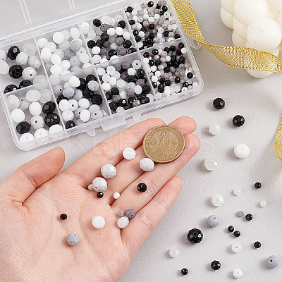 508Pcs 16 Styles Opaque Solid Color Glass Beads Strands EGLA-PH0001-52-1
