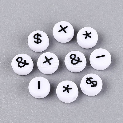 Opaque Acrylic Beads SACR-Q001-10C-1
