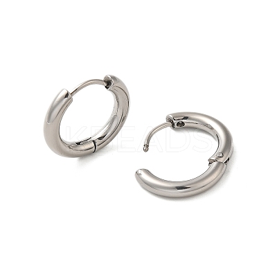 Tarnish Resistant 304 Stainless Steel Hoop Earrings EJEW-P177-P-21-1