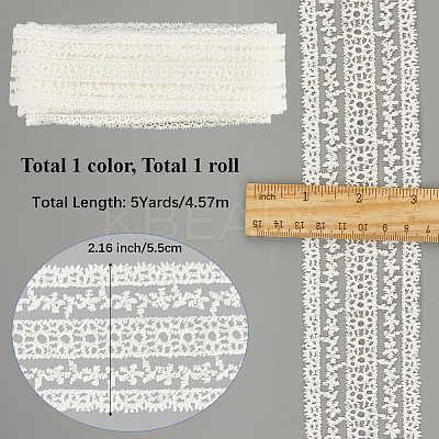 5 Yards Flat Cotton Lace Ribbon OCOR-GF0004-71D-02-1