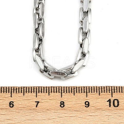 304 Stainless Steel Link Chain Necklaces for Women Men NJEW-Z093-02P-1
