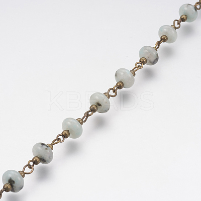 Natural Gemstone Handmade Beaded Chain AJEW-JB00396-1