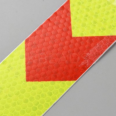 Two Tone PP Adhesive Safety Tape AJEW-WH20018-56-1