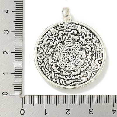 Tibetan Style Alloy Pendants FIND-U015-42AS-1