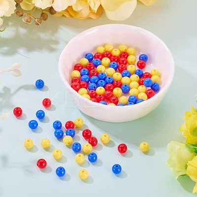 10G Opaque Acrylic Beads SACR-TADJ0001-03C-1