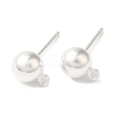 Brass Studs Earrings Finding KK-K383-03C-S-1