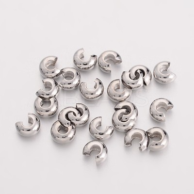 Brass Crimp Beads Covers EC266-1
