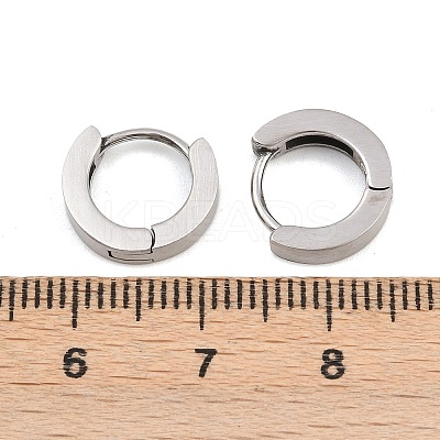 316 Surgical Stainless Hoop Earrings EJEW-C160-13AS-1