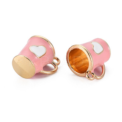 Rack Plating Alloy Enamel Charms ENAM-T015-013C-NR-1