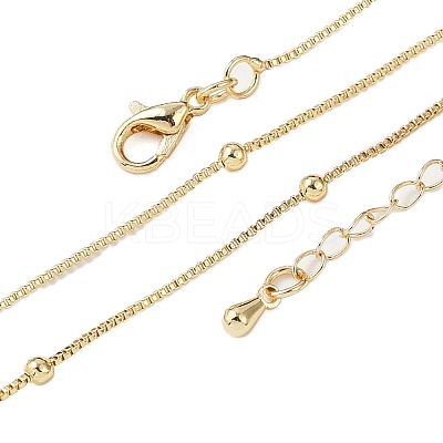 Brass Satellite Chains Necklaces for Women NJEW-D302-33G-1