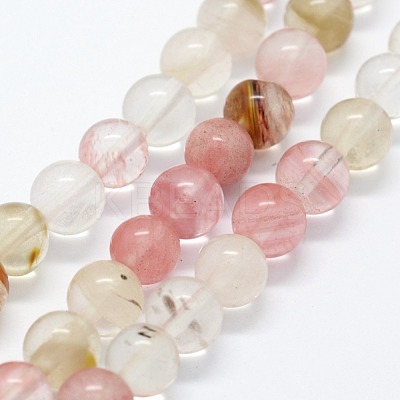 Tigerskin Glass Beads Strands G-I199-16-6mm-1