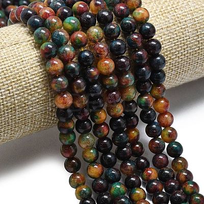 Natural Malaysia Jade Beads Strands G-L645-A01-8mm-04-1