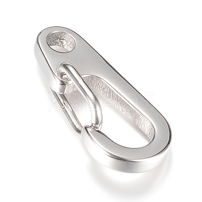 Tarnish Resistant 304 Stainless Steel Keychain Clasp Findings LS-STAS-R065-74-1