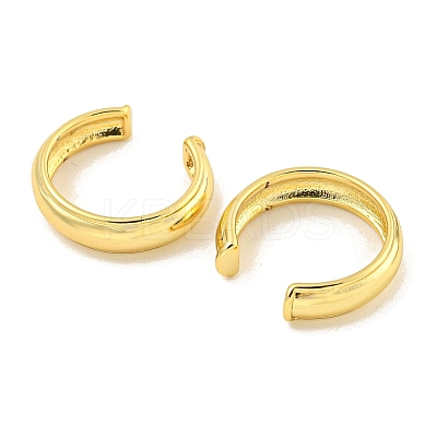 Brass Cuff Earrings EJEW-C104-139G-1