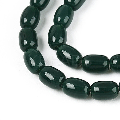 Opaque Glass Beads Strands GLAA-T028-14P-05-1