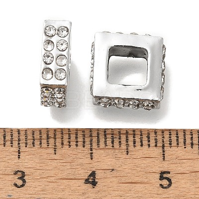 Rack Plating Alloy European Beads FIND-H005-35P-1