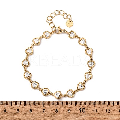 304 Stainless Steel Link Chain Bracelets for Women BJEW-A047-03G-1