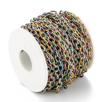 Ion Plating(IP) 304 Stainless Steel Textured Cable Chains CHS-O010-04M-1