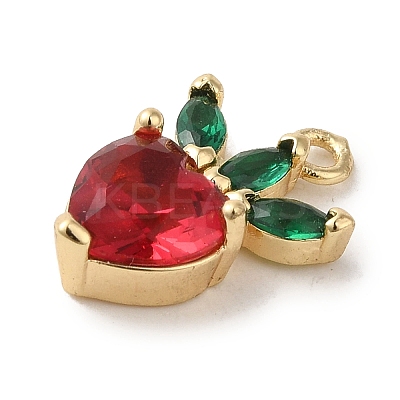 Brass Micro Pave Colorful Cubic Zirconia Pendants KK-R162-012G-1