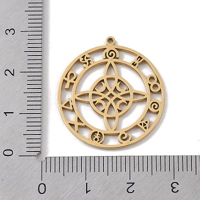304 Stainless Steel Pendants STAS-B062-16G-1