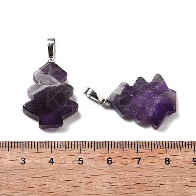 Natural Amethyst Pendants G-A203-01I-P-1
