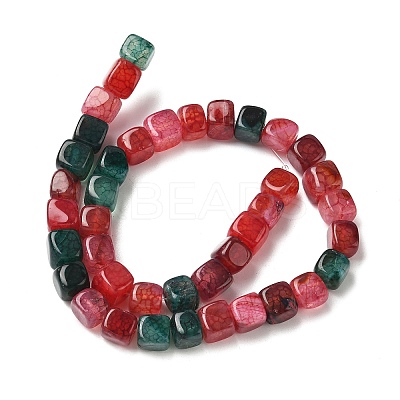 Natural Dragon Veins Agate Beads Strands G-G177-E04-05-1
