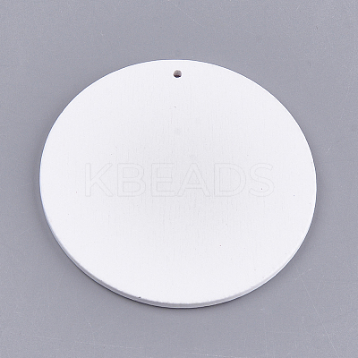 Printed Wooden Big Pendants WOOD-S048-14-1