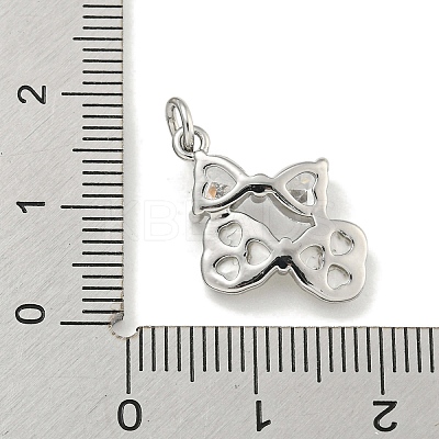 Brass with Cubic Zirconia with Sea Shell Pendants KK-Q820-11P-1