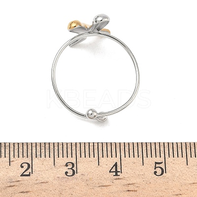 304 Stainless Steel Cuff Rings LS-RJEW-D338-03B-GP-1