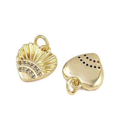 Brass Micro Pave Cubic Zirconia Pendants ZIRC-I367-04G-05-1