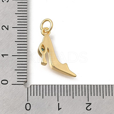 Brass Micro Pave Cubic Zirconia Pendants KK-D431-075B-04-1