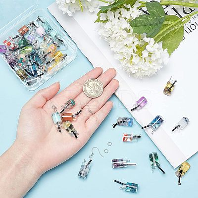 DIY 24 Pair Summer Style Dangle Earring Making Kits DIY-NB0004-86P-1
