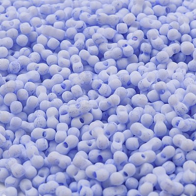 Macaron Color Opaque Frosted Glass Seed Beads SEED-K009-12B-12-1