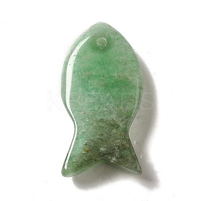 Natural Green Aventurine Pendants G-G932-B15-1