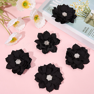 Polyester & Rhinestones Ornament Accessories DIY-WH20063-015A-1