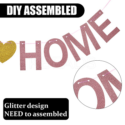 Paper Word Welcome Home Banner AJEW-WH20020-272B-06-1